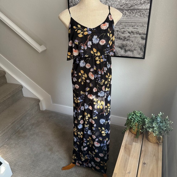 Forever 21 Floral Print Dress Sleeveless‎ Layered Casual Summer Sun Dress - Picture 1 of 7